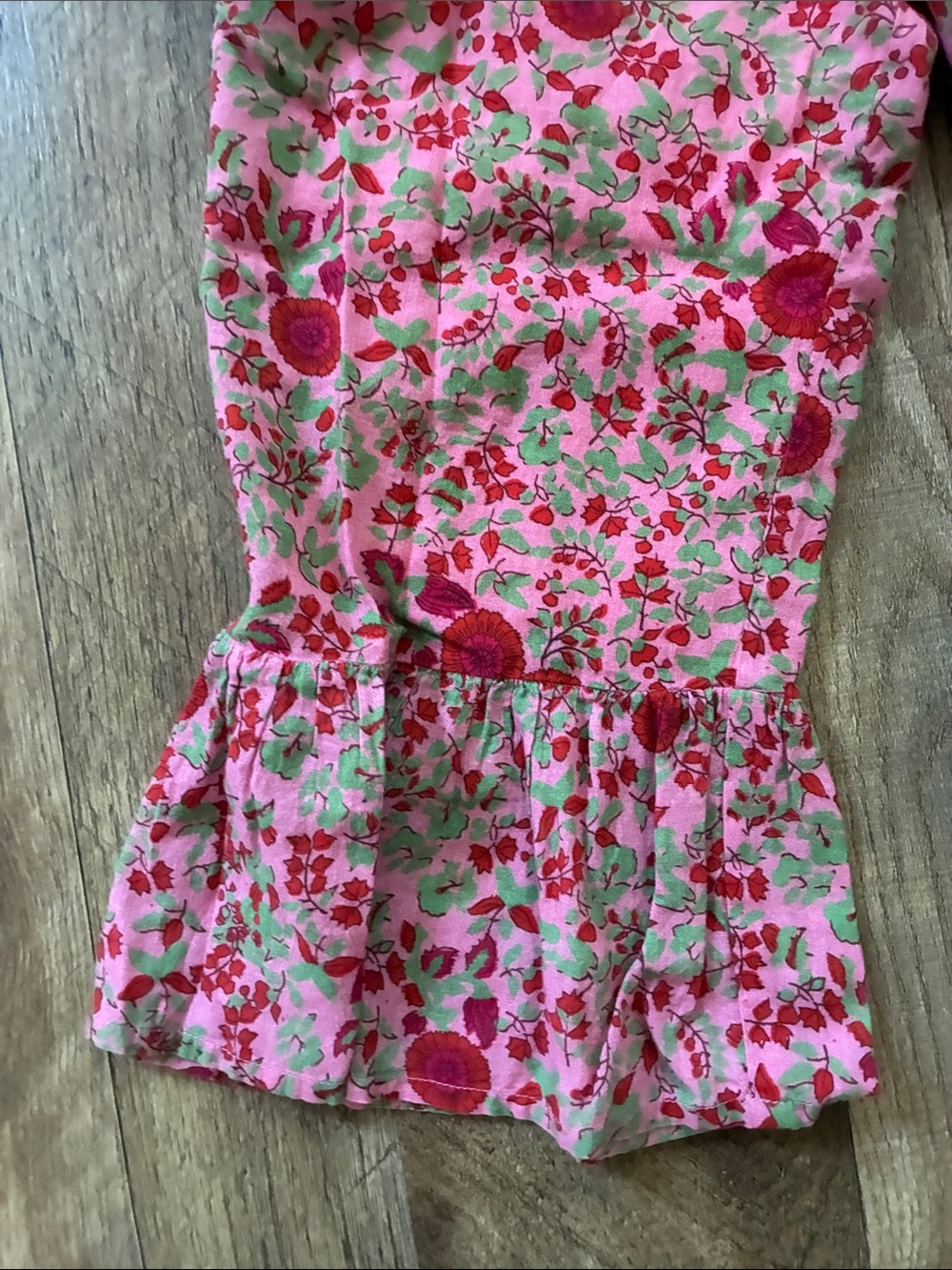Roller Rabbit Pink Floral Ruffle Hem Skort - Picture 4 of 4